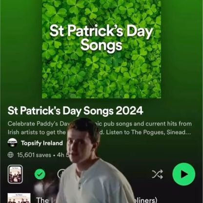 Need a St.Patrick’s Day playlist? 🇮🇪💚 Link in bio and stories!!

#stpatricksday #explore #paulmescal #ireland #music #irishmusic
