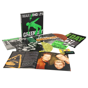 image of Green Day – Warning (25th Anniversary Edition) [5LP Box Set] [Green Galaxy, Yellow Marble & Orange Galaxy Vinyl]