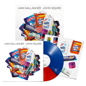 image of Liam Gallagher John Squire – Liam Gallagher John Squire Exclusive Split Blue & Red Vinyl